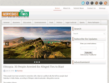 Tablet Screenshot of ivorycoasttimes.com